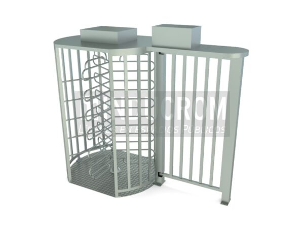 Torniquete Alto 3-A + Puerta Alta Bidireccional Automática Torniquete Alto 3-A + Puerta Alta Bidireccional Automática